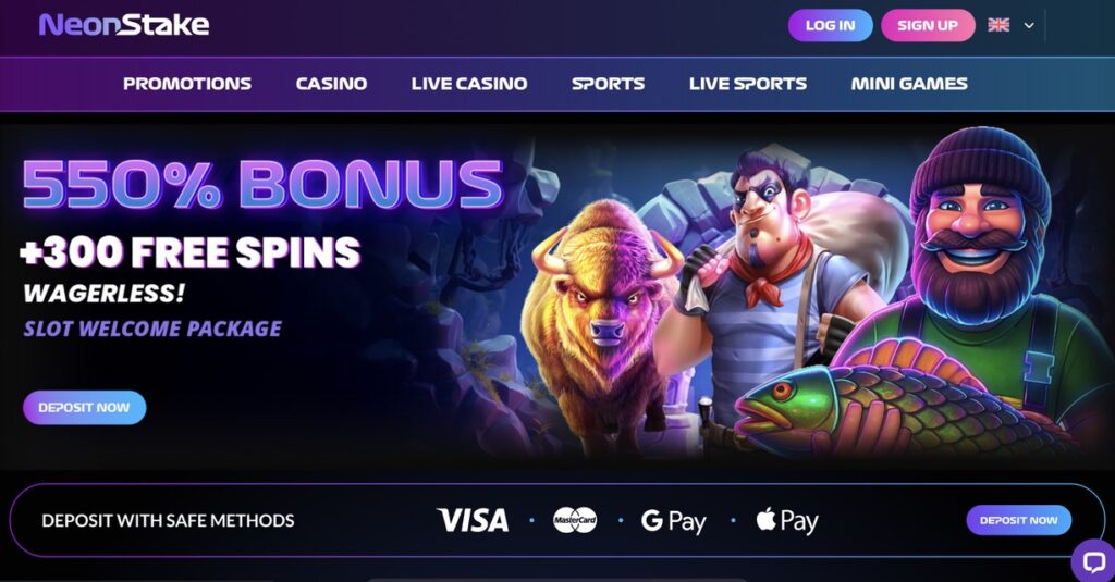 Neon Stake - Best Mastercard Casino